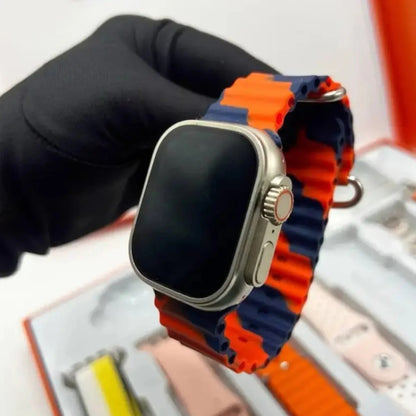 7-in-1 Ultra Smart Watch with 7 Interchangeable Straps – For Boys & Girls