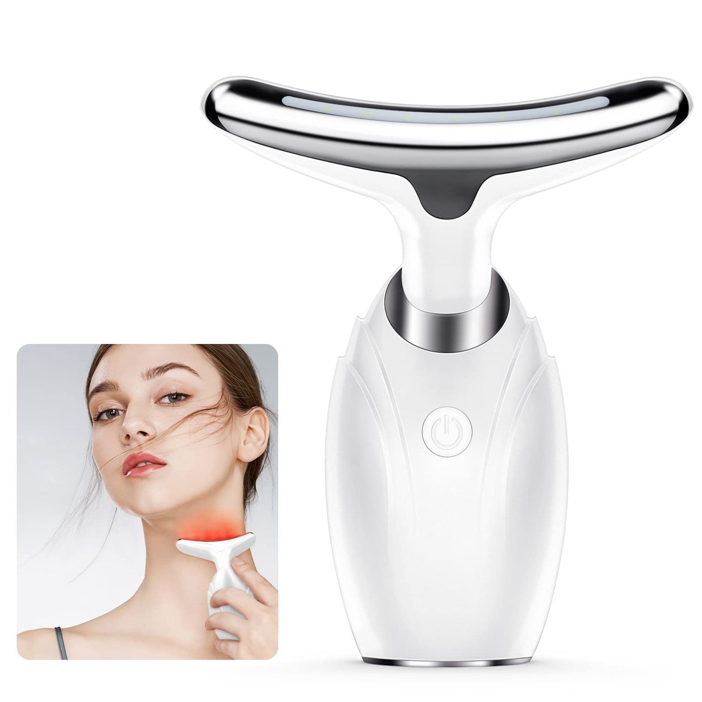 7-in-1 LED Face & Neck Wrinkle Massager with Free Gift