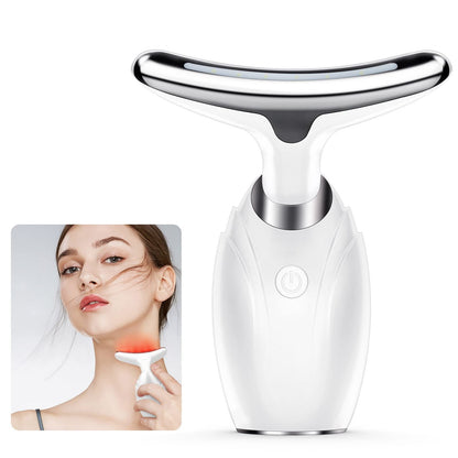 7-in-1 LED Face & Neck Wrinkle Massager with Free Gift