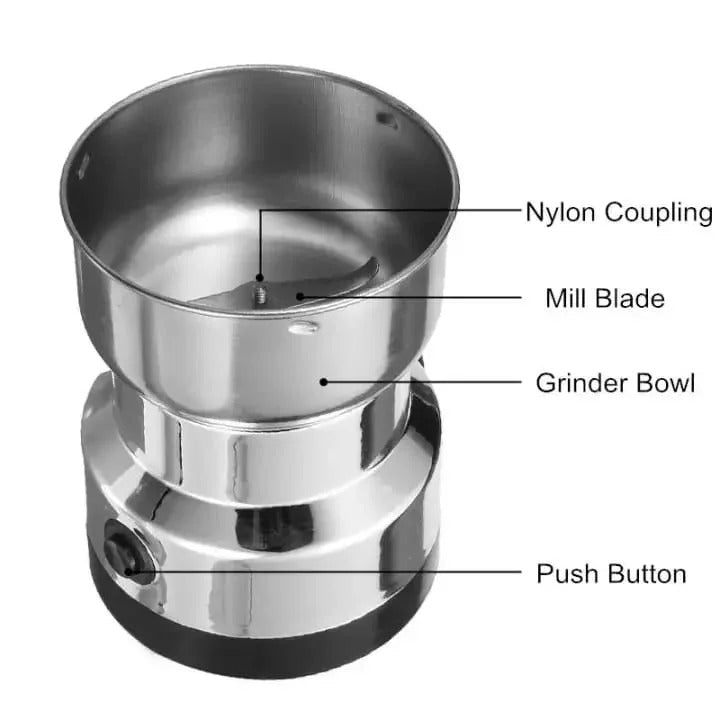 Nima Stainless Steel Mini Electric Spice Masala Grinder – Compact & Powerful