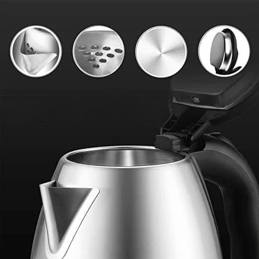 1500W Stainless Steel Electric Kettle | 2.0 Liter Fast-Boil Water Boiler for Tea & Coffee