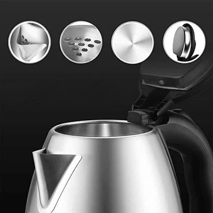 1500W Stainless Steel Electric Kettle | 2.0 Liter Fast-Boil Water Boiler for Tea & Coffee