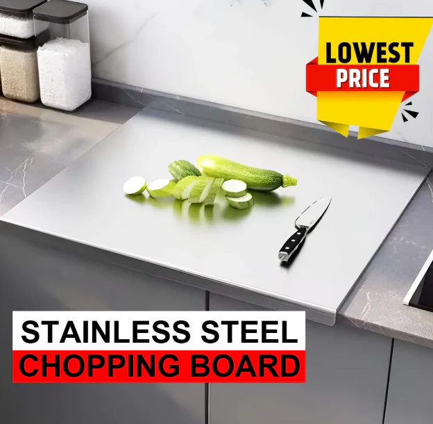 Stainless Steel Cutting Board – Durable, Anti-Bacterial & Multi-Use