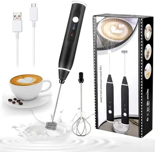 USB Rechargeable Handheld Electric Whisk – For Eggs, Coffee & Baking